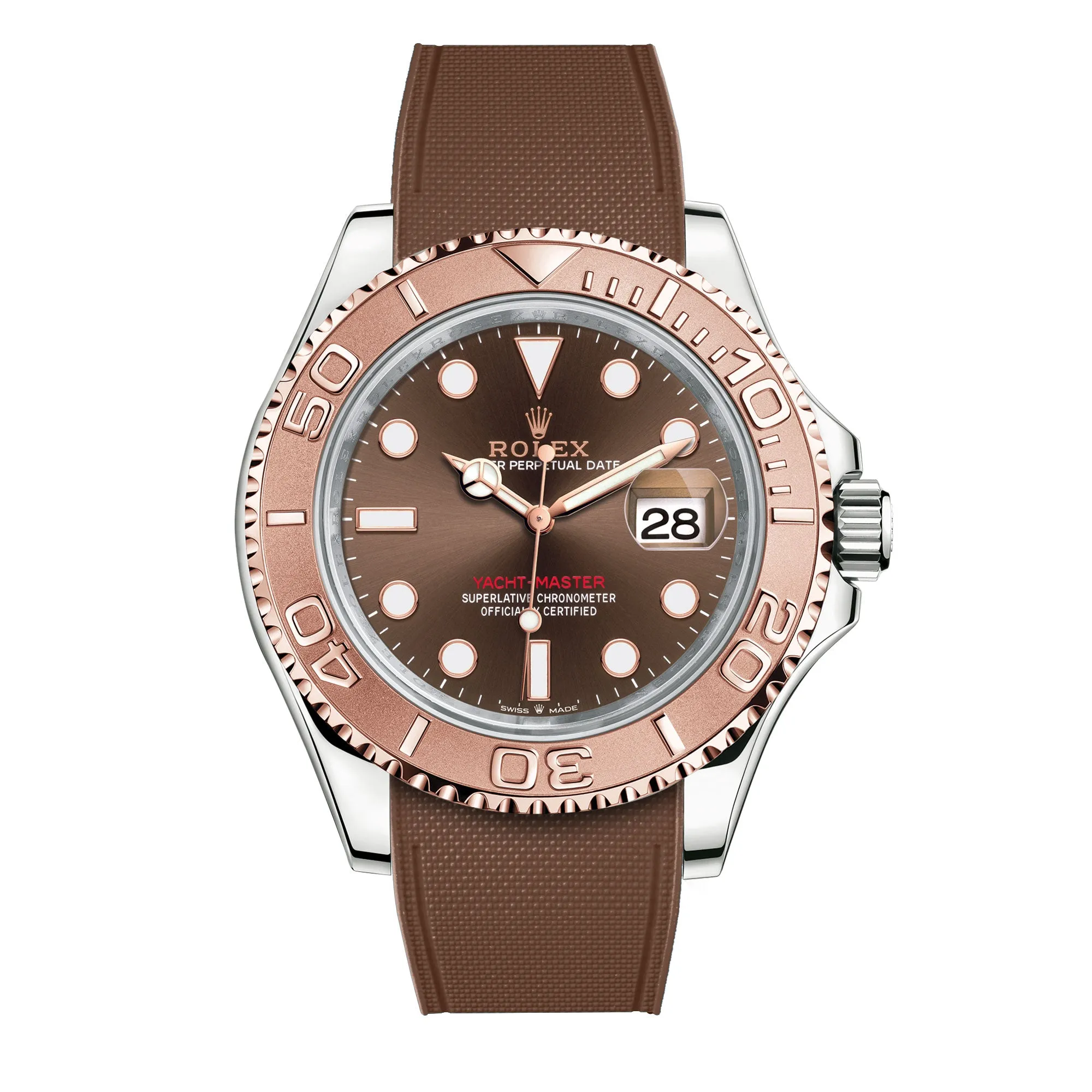 Rolex – R strap Premium - Bracelet-montre caoutchouc motif cordura pour Yachtmaster 40mm  & bracelet Oyster