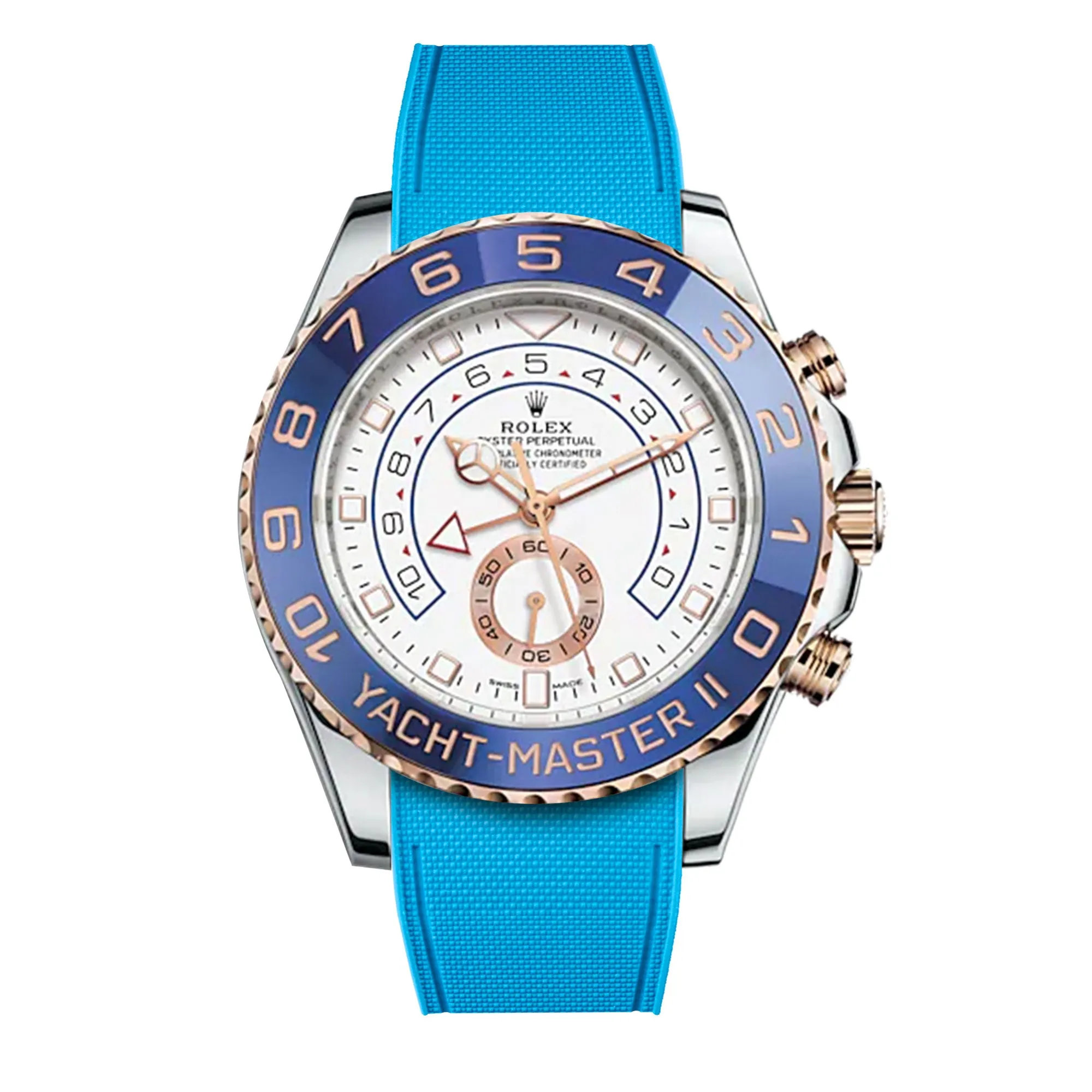 Rolex – R strap Premium - Bracelet-montre caoutchouc motif cordura pour Yachtmaster II 44mm  & bracelet Oyster