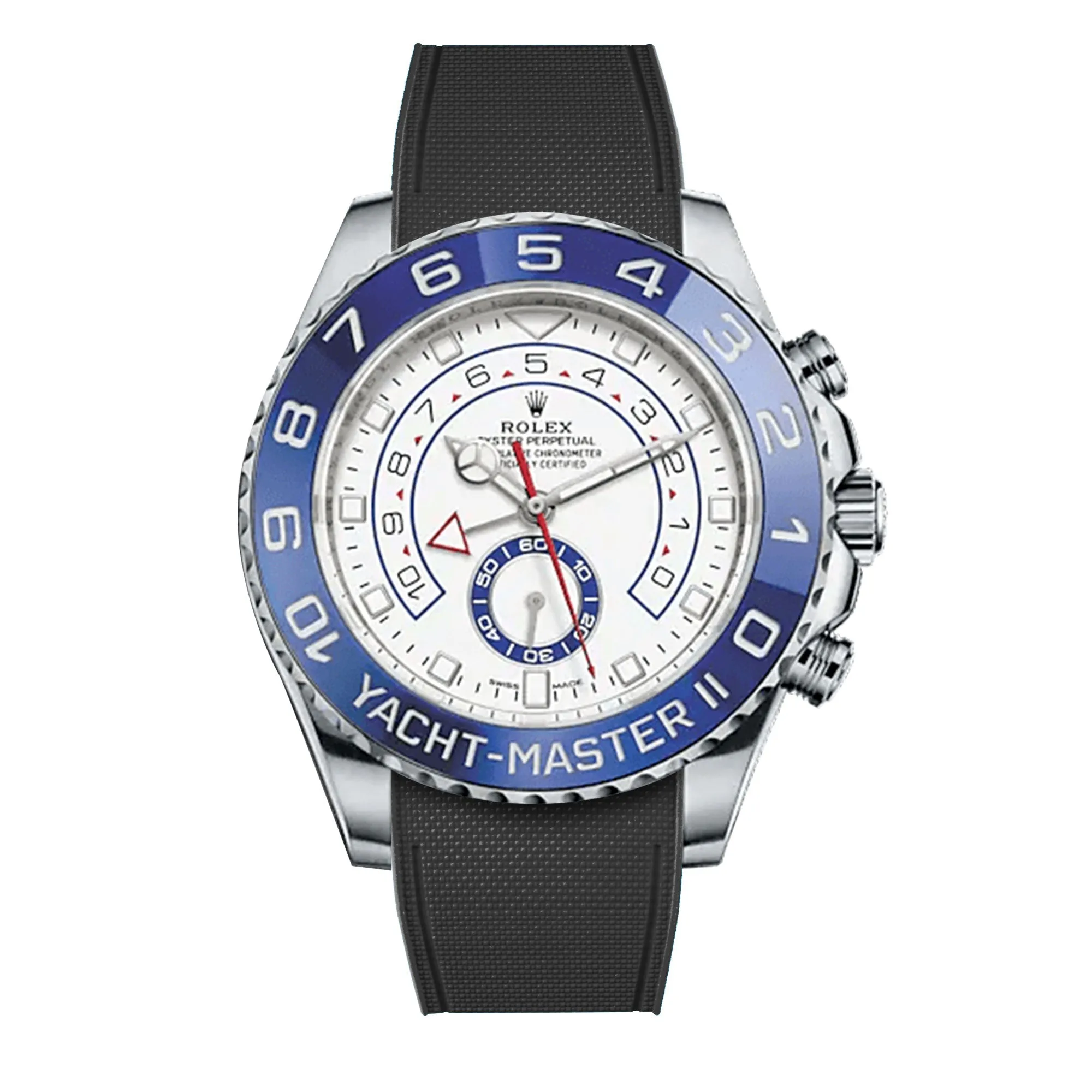 Rolex – R strap Premium - Bracelet-montre caoutchouc motif cordura pour Yachtmaster II 44mm  & bracelet Oyster