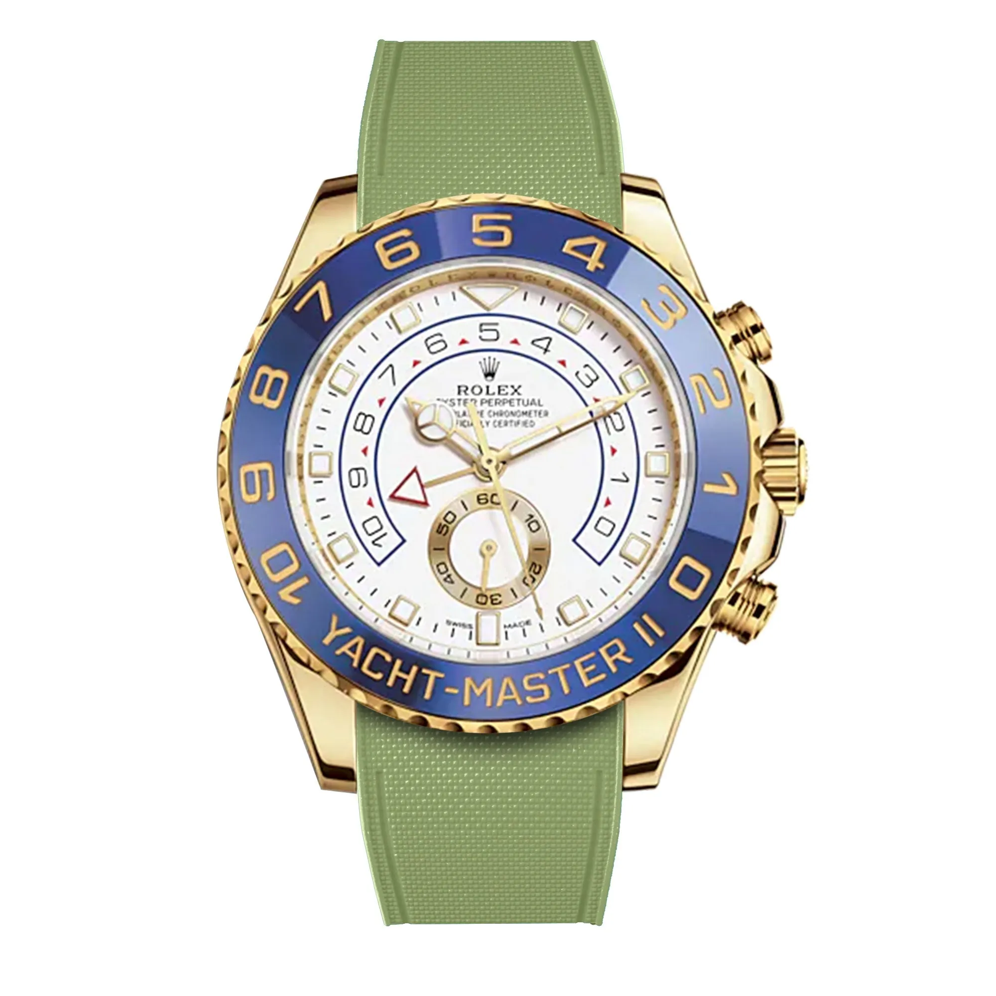 Rolex – R strap Premium - Bracelet-montre caoutchouc motif cordura pour Yachtmaster II 44mm  & bracelet Oyster