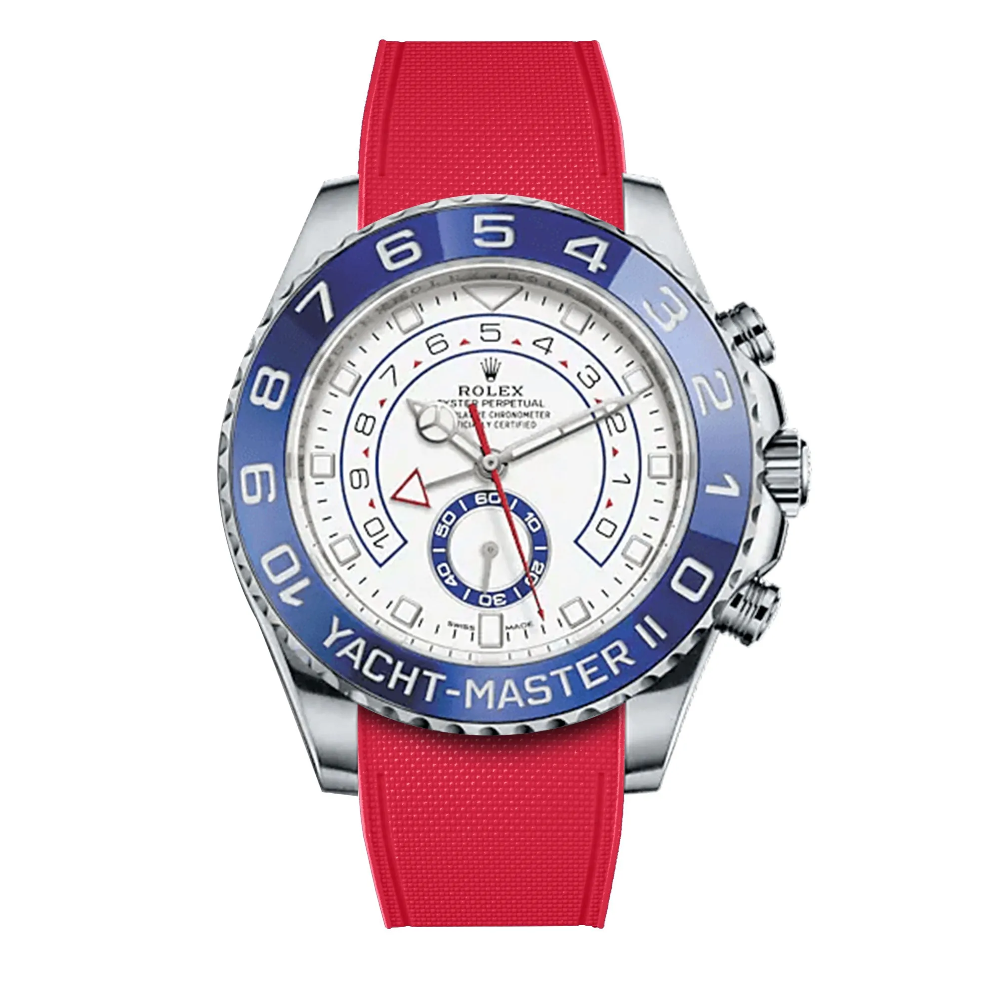 Rolex – R strap Premium - Bracelet-montre caoutchouc motif cordura pour Yachtmaster II 44mm  & bracelet Oyster