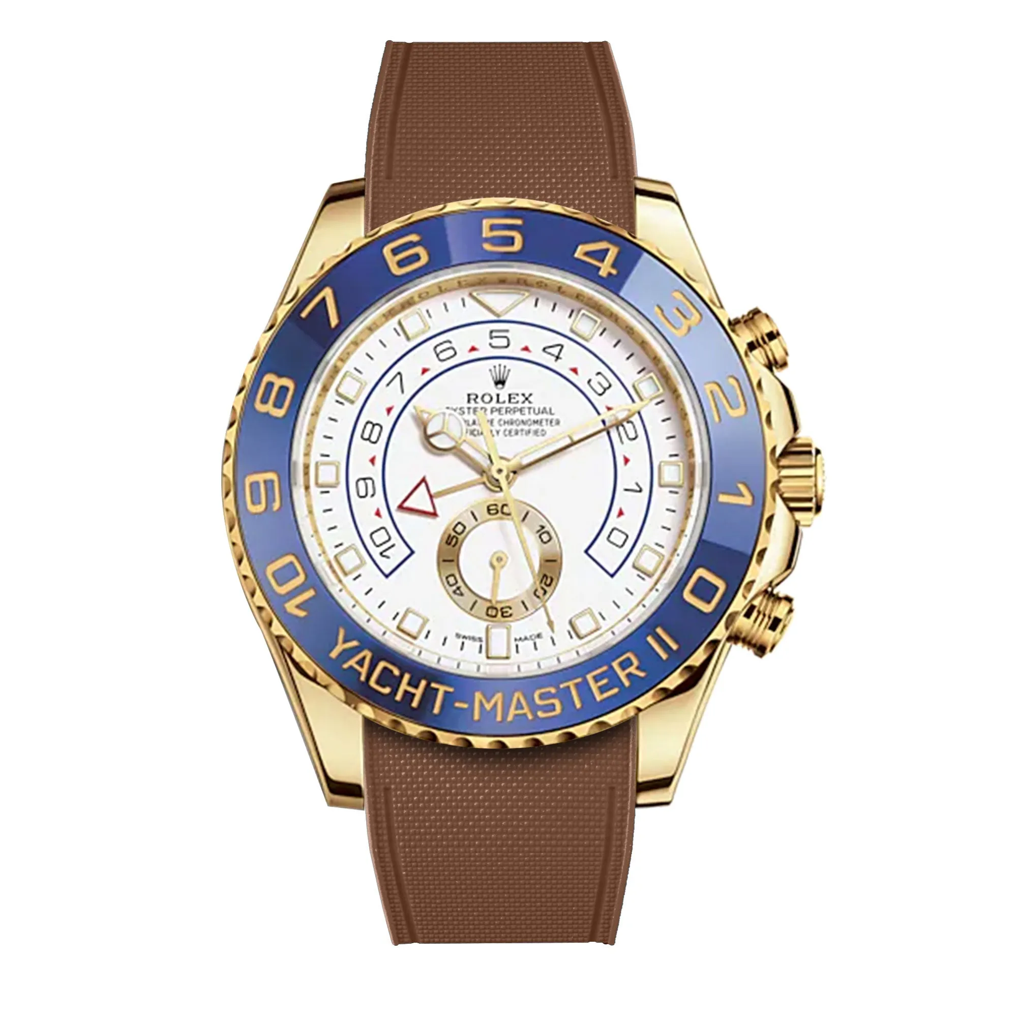 Rolex – R strap Premium - Bracelet-montre caoutchouc motif cordura pour Yachtmaster II 44mm  & bracelet Oyster
