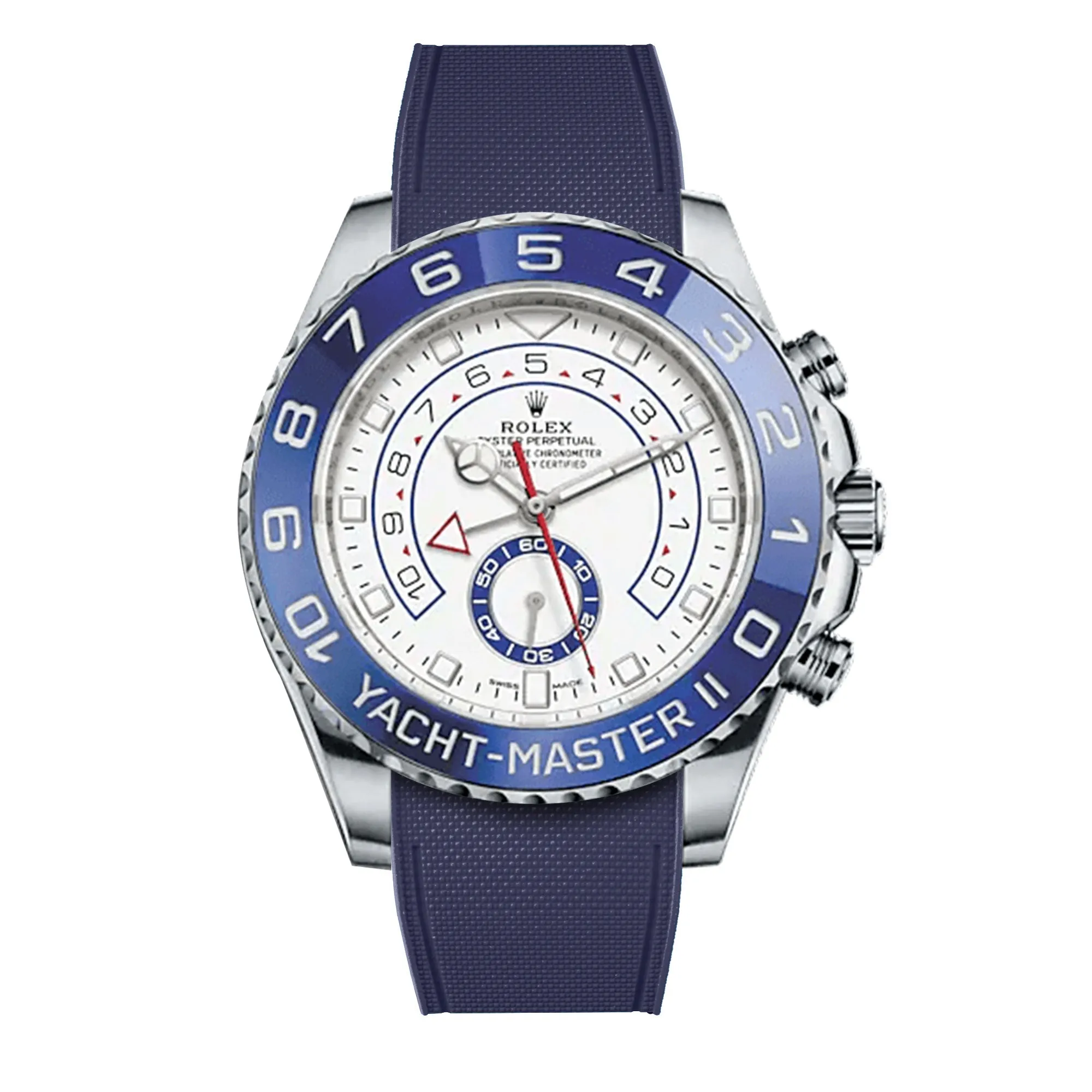 Rolex – R strap Premium - Bracelet-montre caoutchouc motif cordura pour Yachtmaster II 44mm  & bracelet Oyster
