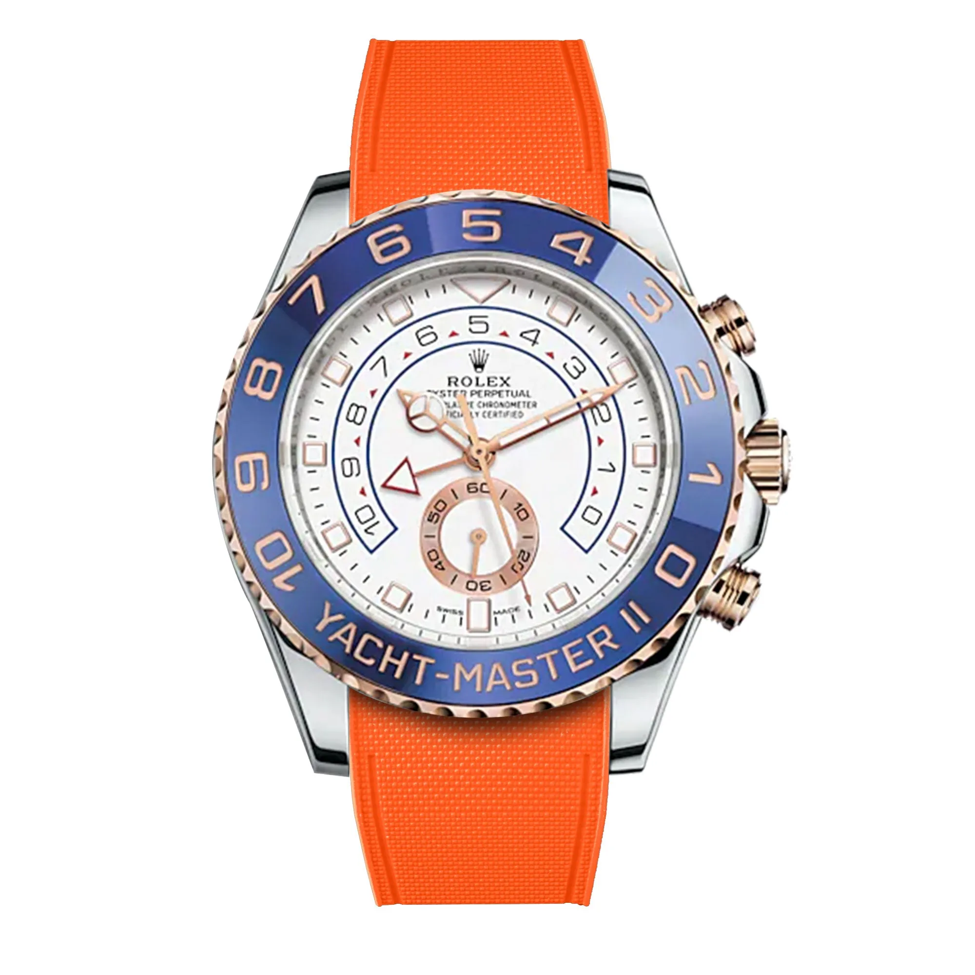 Rolex – R strap Premium - Bracelet-montre caoutchouc motif cordura pour Yachtmaster II 44mm  & bracelet Oyster