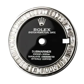 Rolex Submariner 40mm Baguette Cut Diamond Custom Dial
