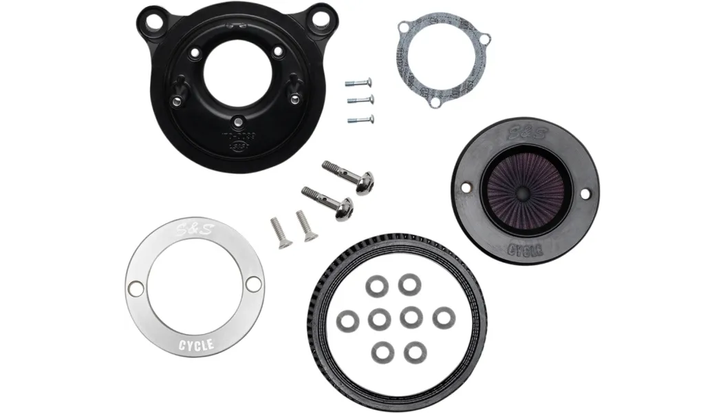 S&S Cycle Air Stinger Stealth Air Cleaner Kit - W/ S&S Ring Cover - Throttle By Wire Twin Cam Models