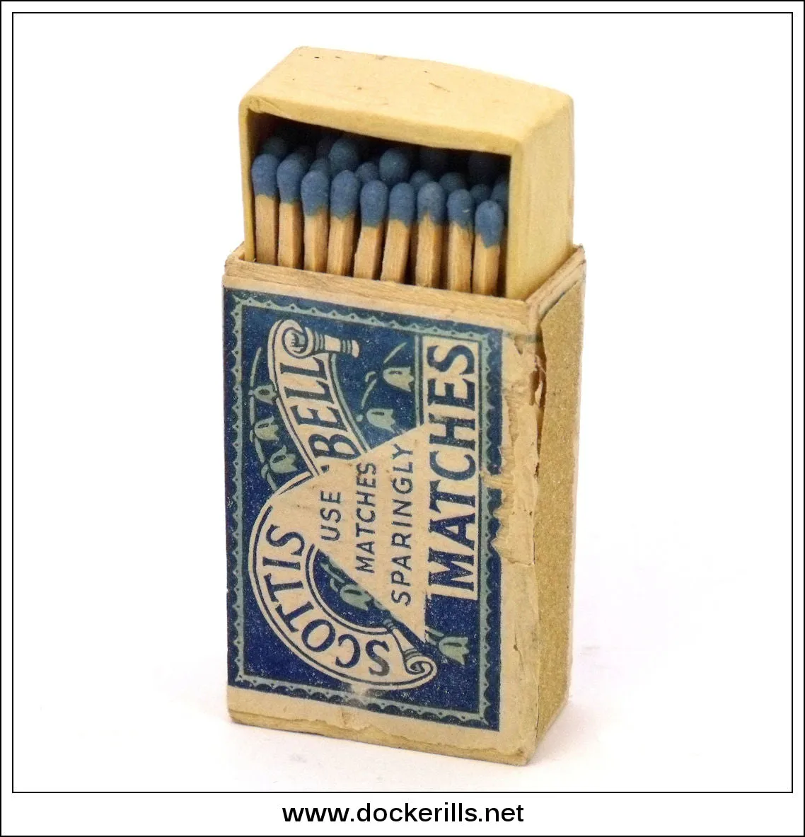 Scottish Bluebell Matches, Bryant & May Ltd. Vintage Original Matchbox With Contents.