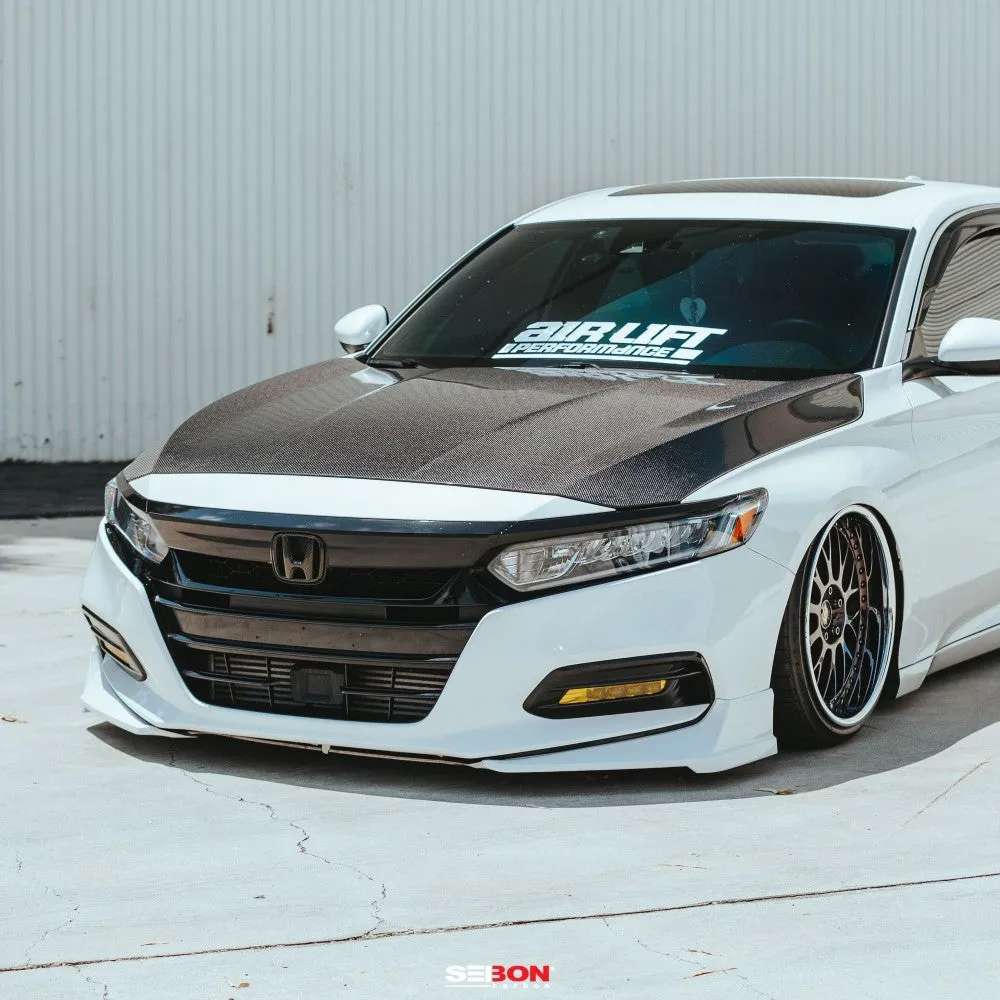 SEIBON Carbon Fiber Hood Honda Accord (2018-2022) OEM Style or TS Vented