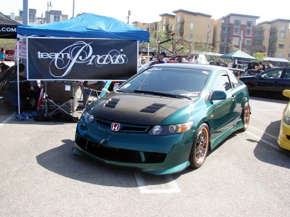 SEIBON Carbon Fiber Hood Honda Civic Coupe (06-11) OEM/TS Vented Style