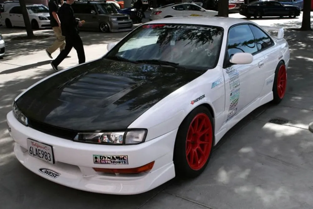 SEIBON Carbon Fiber Hood Nissan 240SX S14 KOUKI (1997-1998) DV Vented/OEM/TA/TR Style