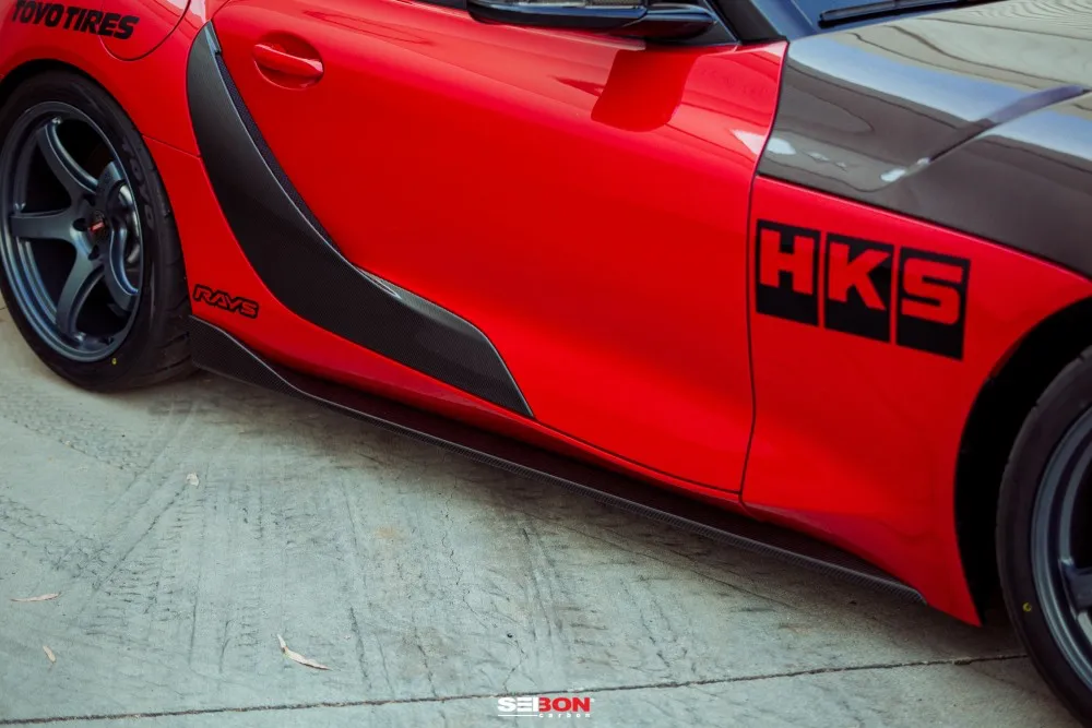 Seibon OEM-Style Carbon Fiber Door Garnish (20-21 GR Supra)