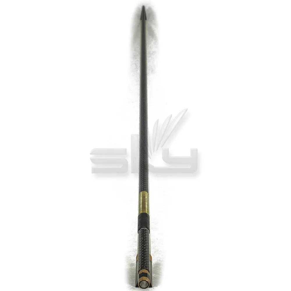 SKY 4/4 Violin Bow Silver Inlaid Patterned Carbon Fiber Bow Golden Fleur De Lys Frog