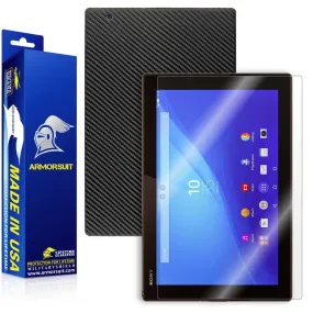 Sony Xperia Z4 Tablet Screen Protector   Black Carbon Fiber Skin