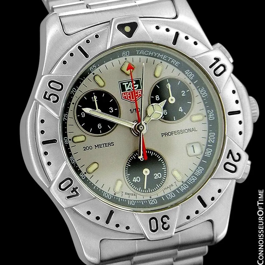 TAG Heuer 2000 Mens Chronograph Divers Watch, 540.206 - Stainless Steel