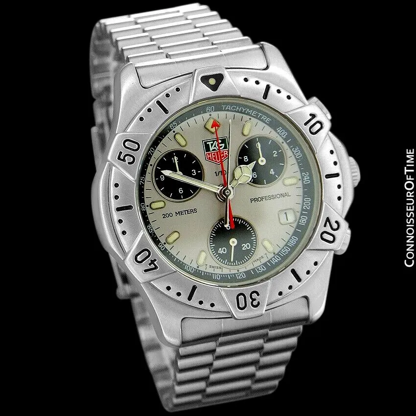 TAG Heuer 2000 Mens Chronograph Divers Watch, 540.206 - Stainless Steel