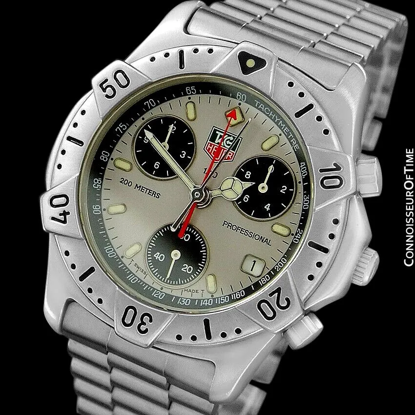 TAG Heuer 2000 Mens Chronograph Divers Watch, 540.206 - Stainless Steel