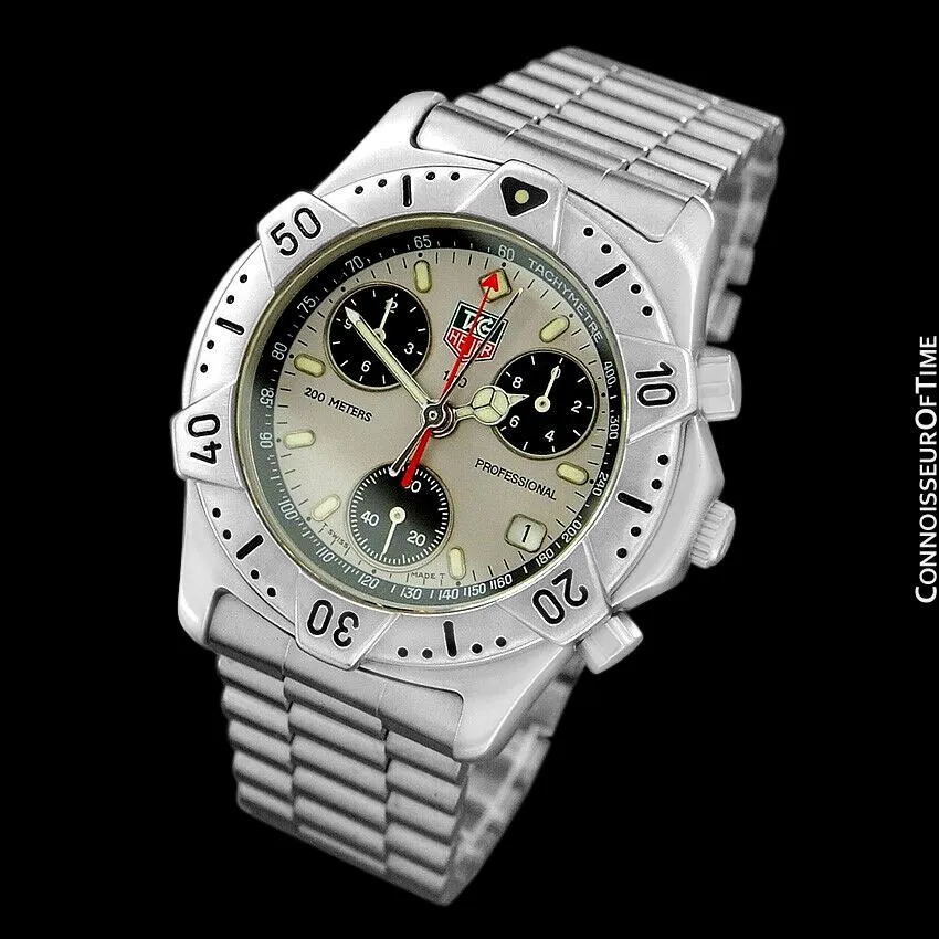 TAG Heuer 2000 Mens Chronograph Divers Watch, 540.206 - Stainless Steel