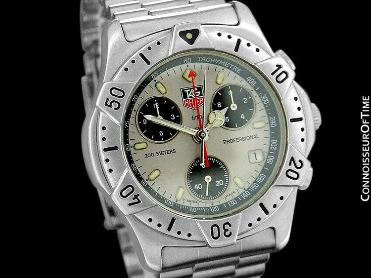 TAG Heuer 2000 Mens Chronograph Divers Watch, 540.206 - Stainless Steel