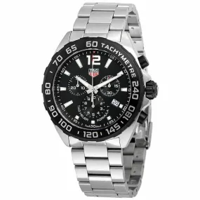 TAG Heuer Quartz Chronograph and Black Bezel Formula 1 Watch