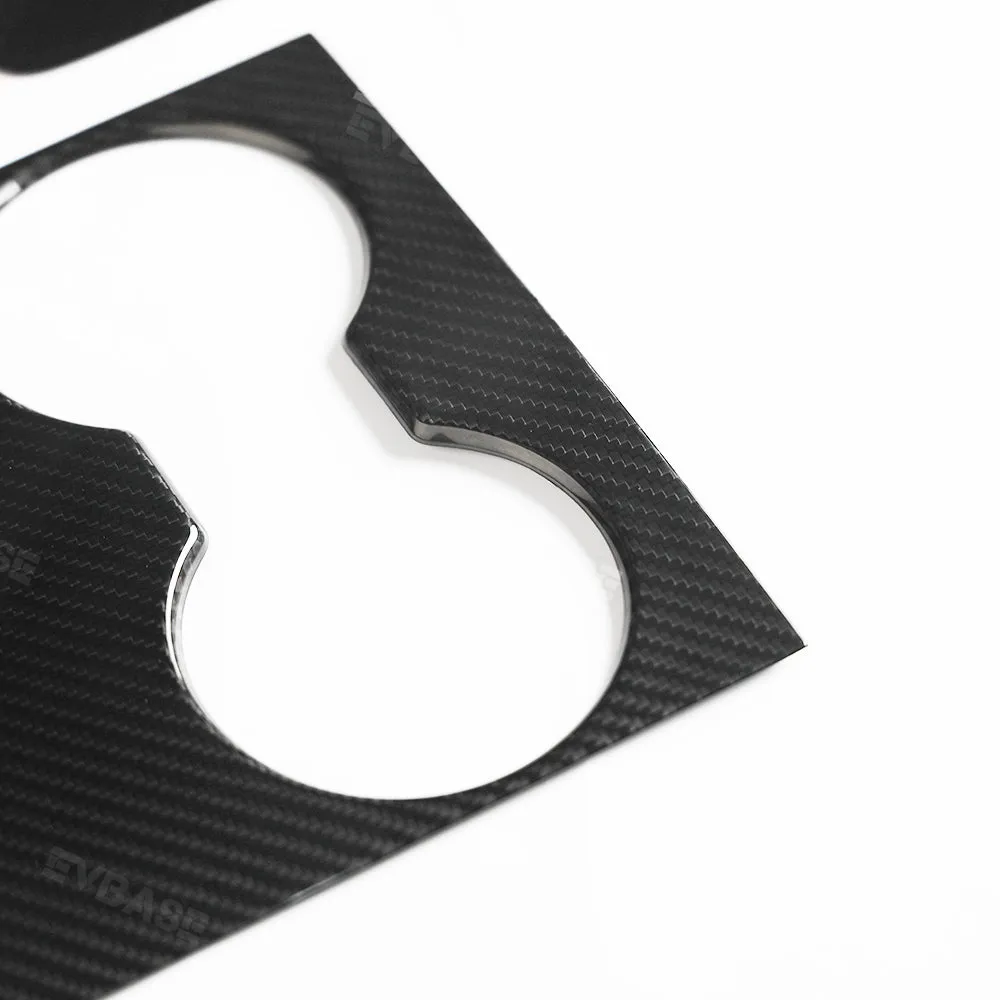 Tesla Model Y 3 Carbon Fiber Interior Accessories Center Console Trim Panel Cover
