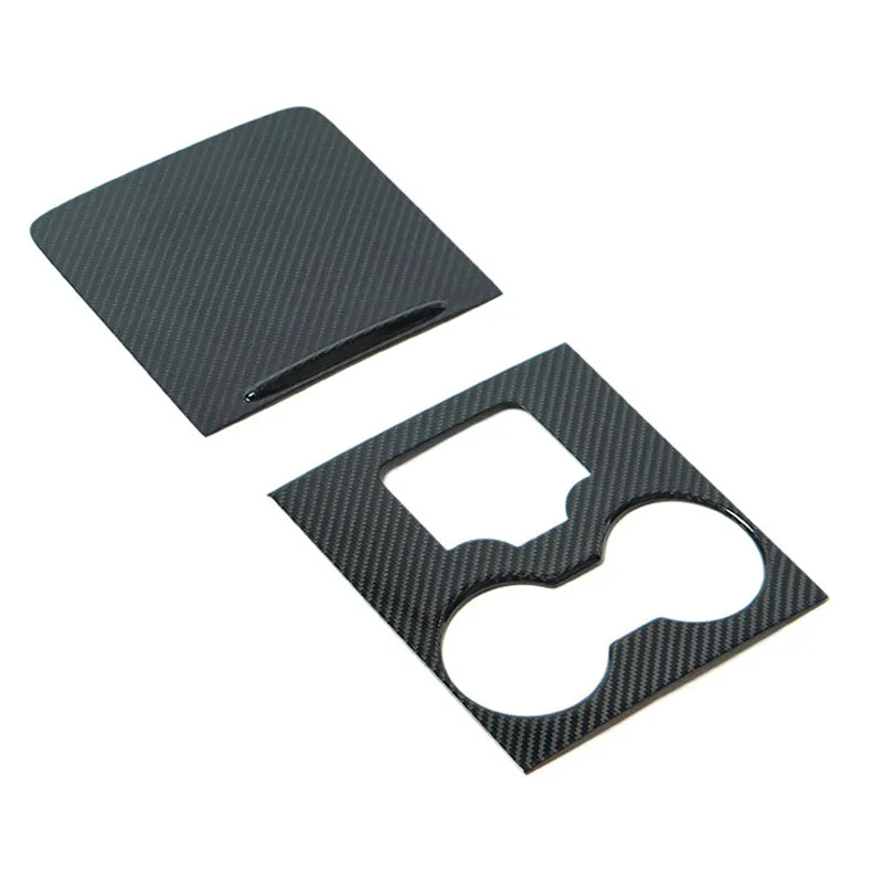 Tesla Model Y 3 Carbon Fiber Interior Accessories Center Console Trim Panel Cover