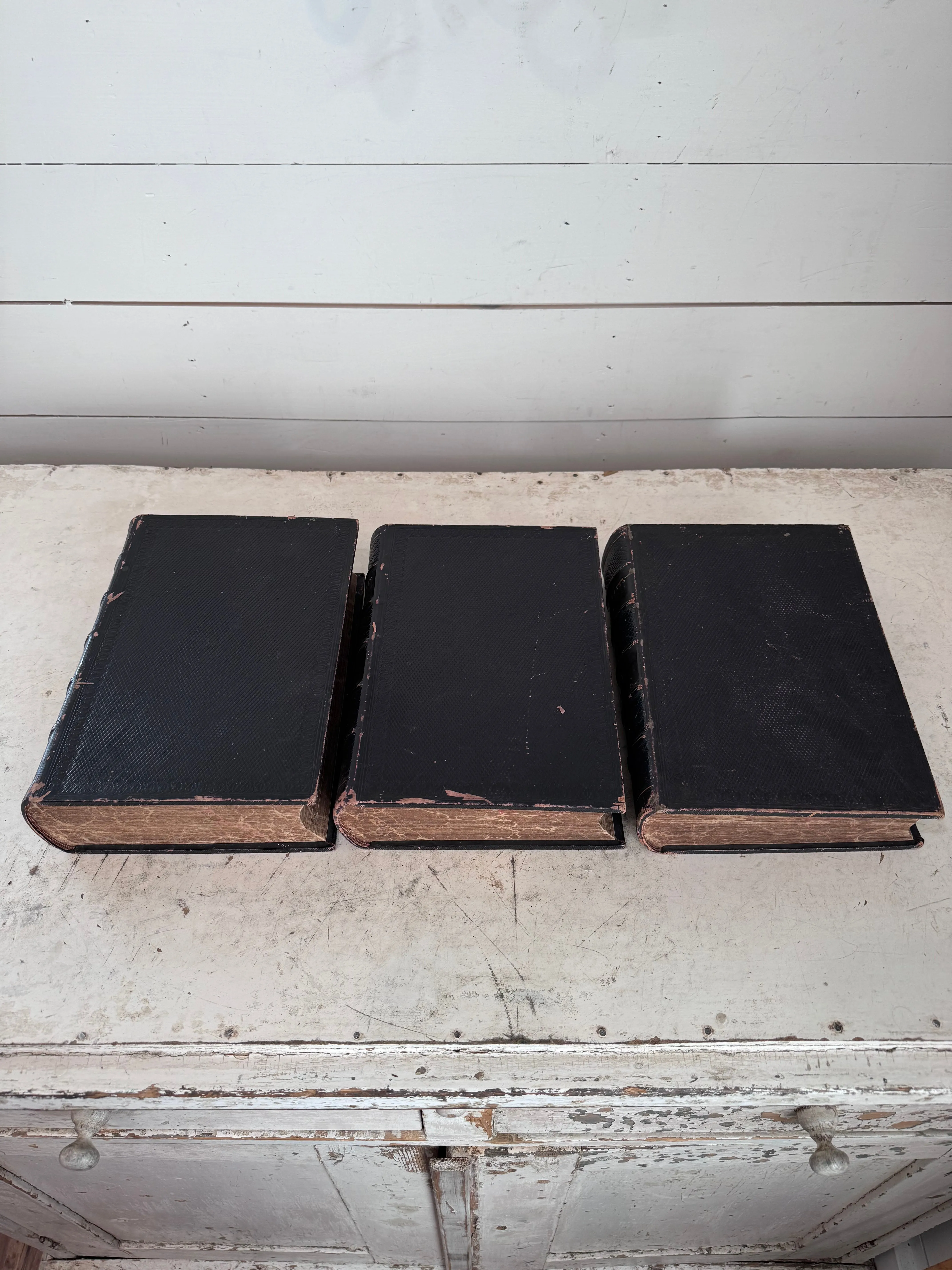 The Holy Bible 3 Vol 1839 D'Oyly & Mant Large Quartos Leather Hand-Colored