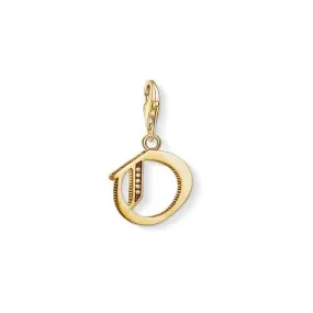 Thomas Sabo Yellow Gold Silver Vintage O Letter Charm 1621-414-39