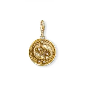 Thomas Sabo Yellow Gold Vintage Pisces Zodiac Charm 1651-414-39