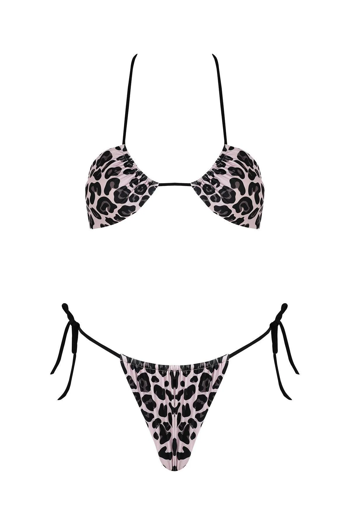 Trivava Zebra Print Bikini Bottom Black