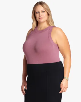 Valerie Crew-Neck Sleeveless Sweater | Pink / Pink