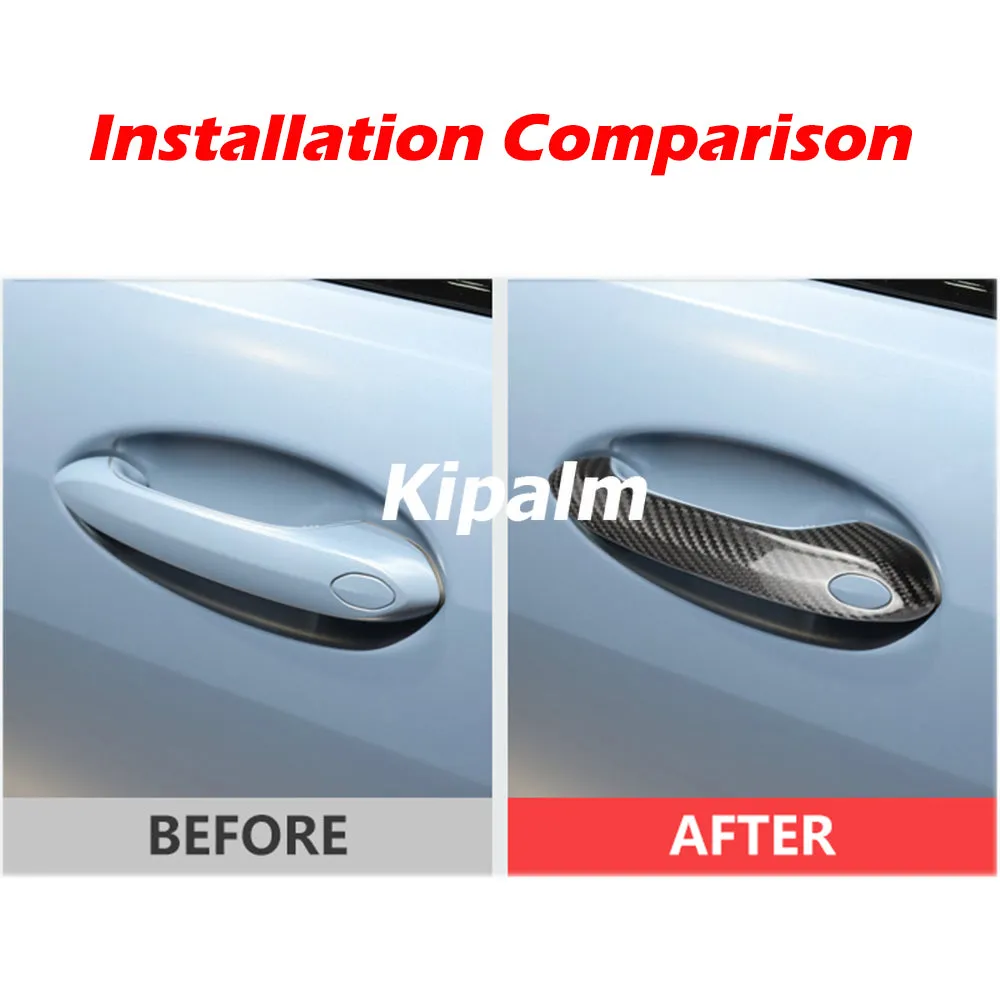 Vehicle Outside Door Handle Cover Carbon Fiber Sticker For G20 G28 G30 G31 G38 F90 G01 G02 G05 G08