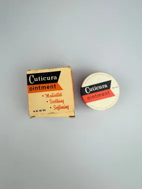 Vintage 1980s Purex Cuticura Ointment - Empty