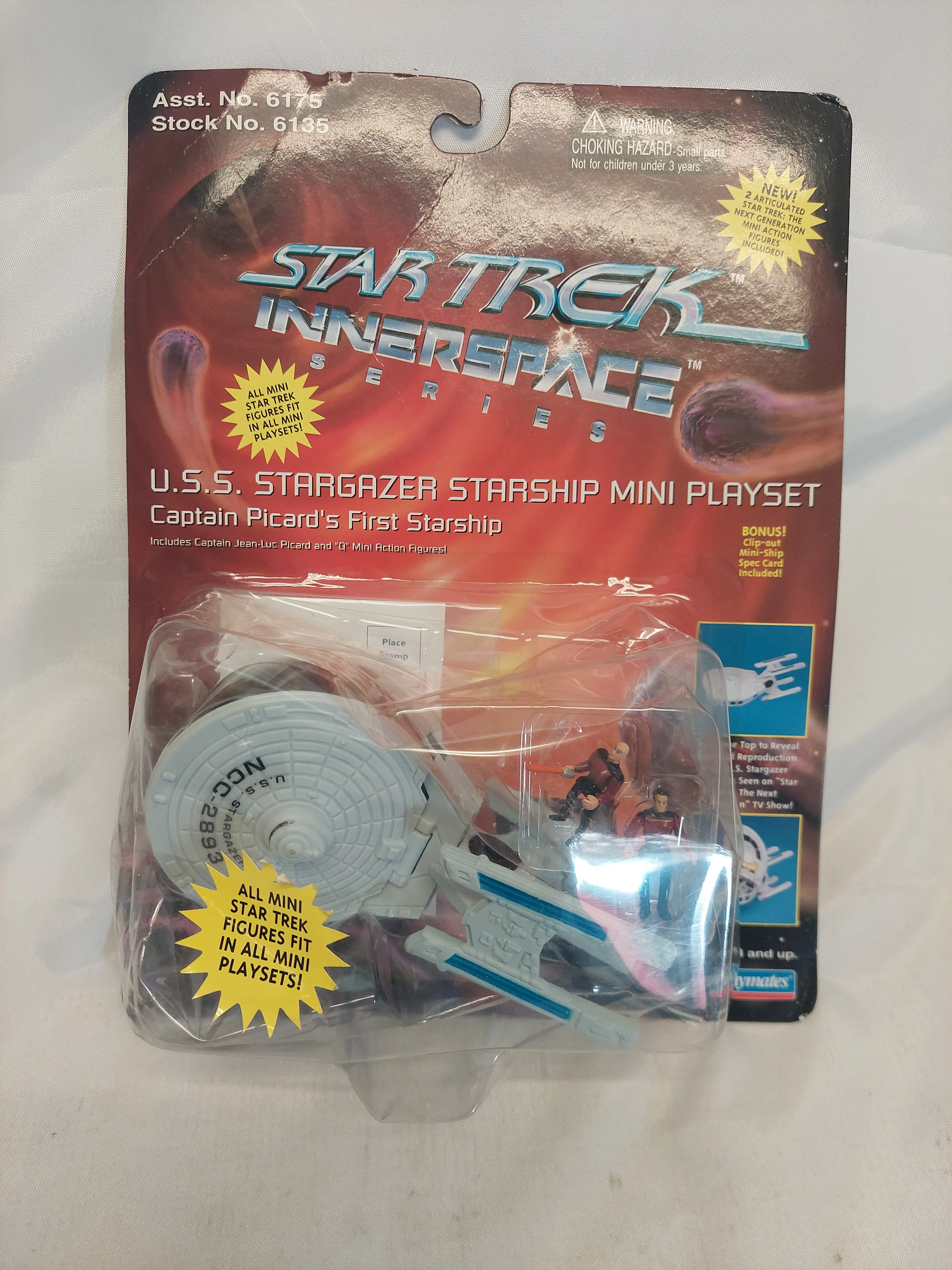 Vintage Star Trek Innerspace Series U.S.S. Stargazer Starship Mini Playset