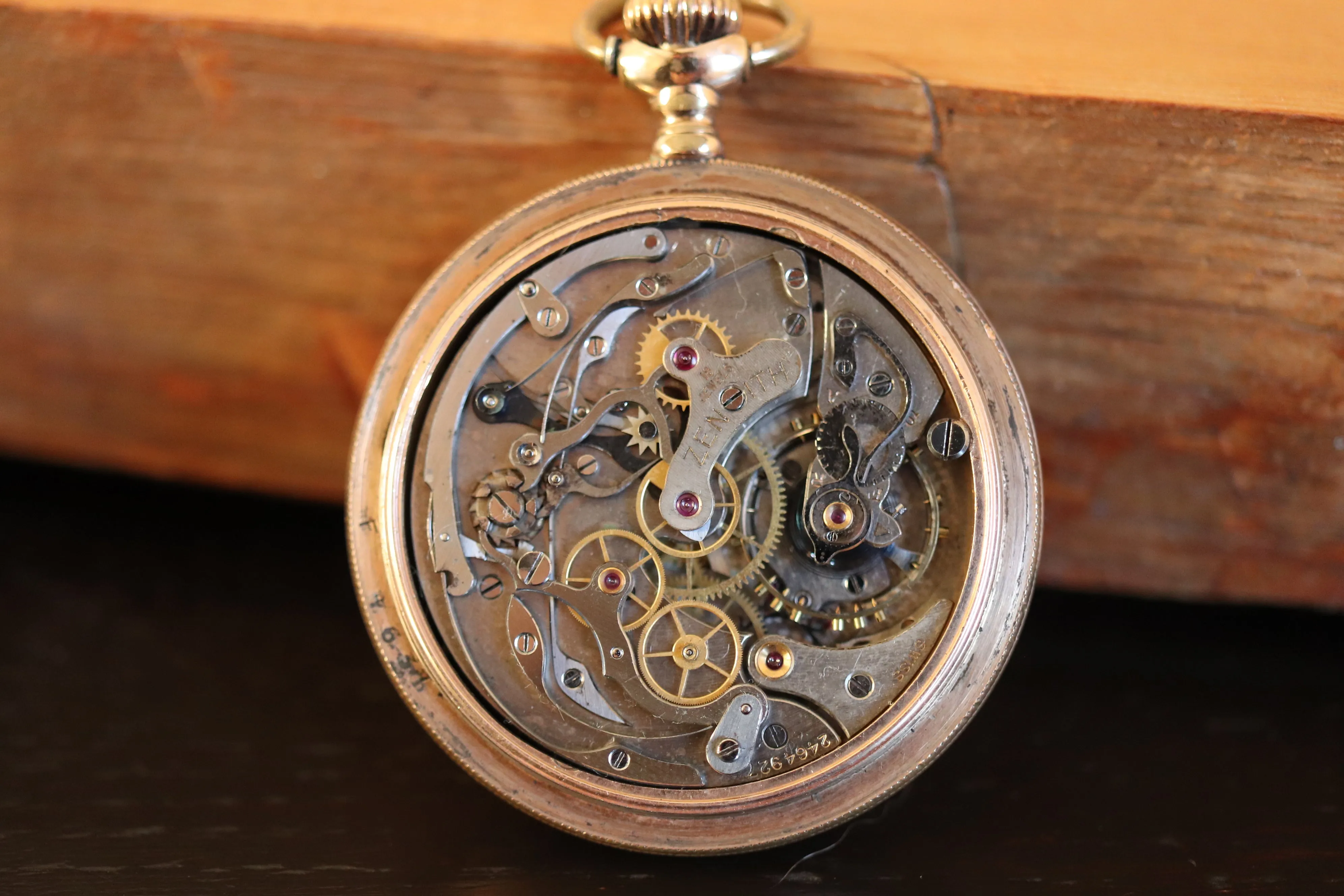 Vintage Zenith Pocket Watch with Chronograph Function