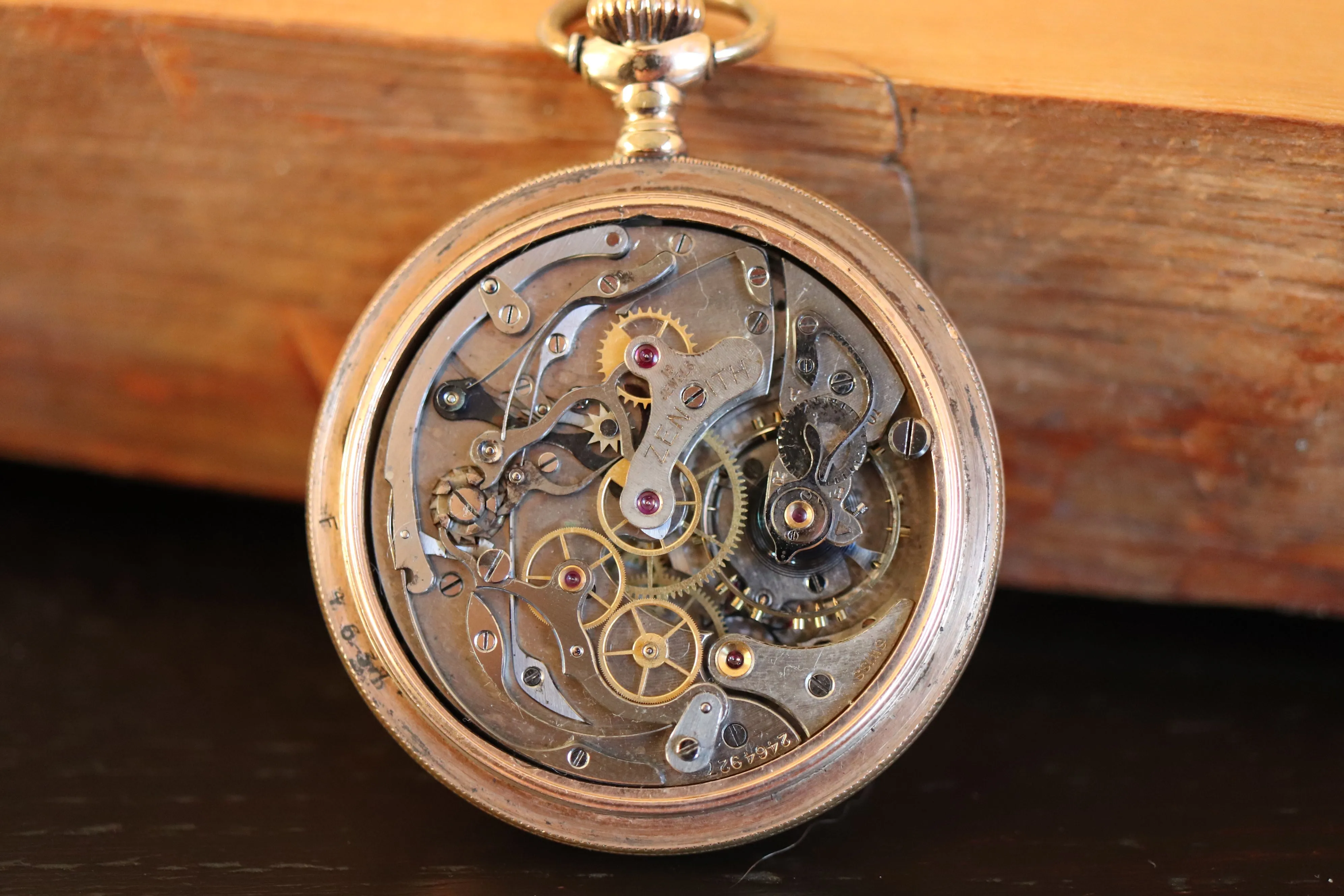 Vintage Zenith Pocket Watch with Chronograph Function