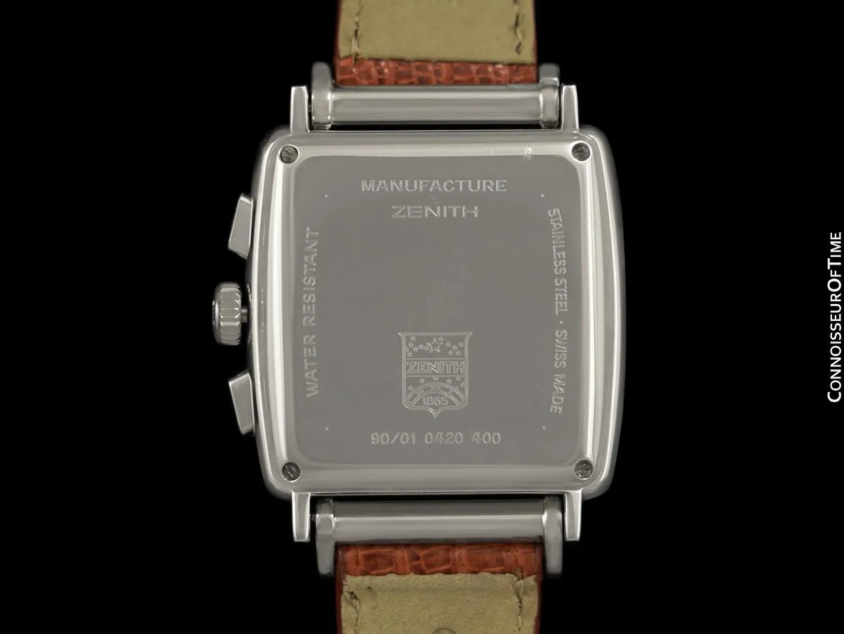 Zenith Primero Carré Class 4 Mens Automatic Chronograph 01-420-400 Watch - Stainless Steel