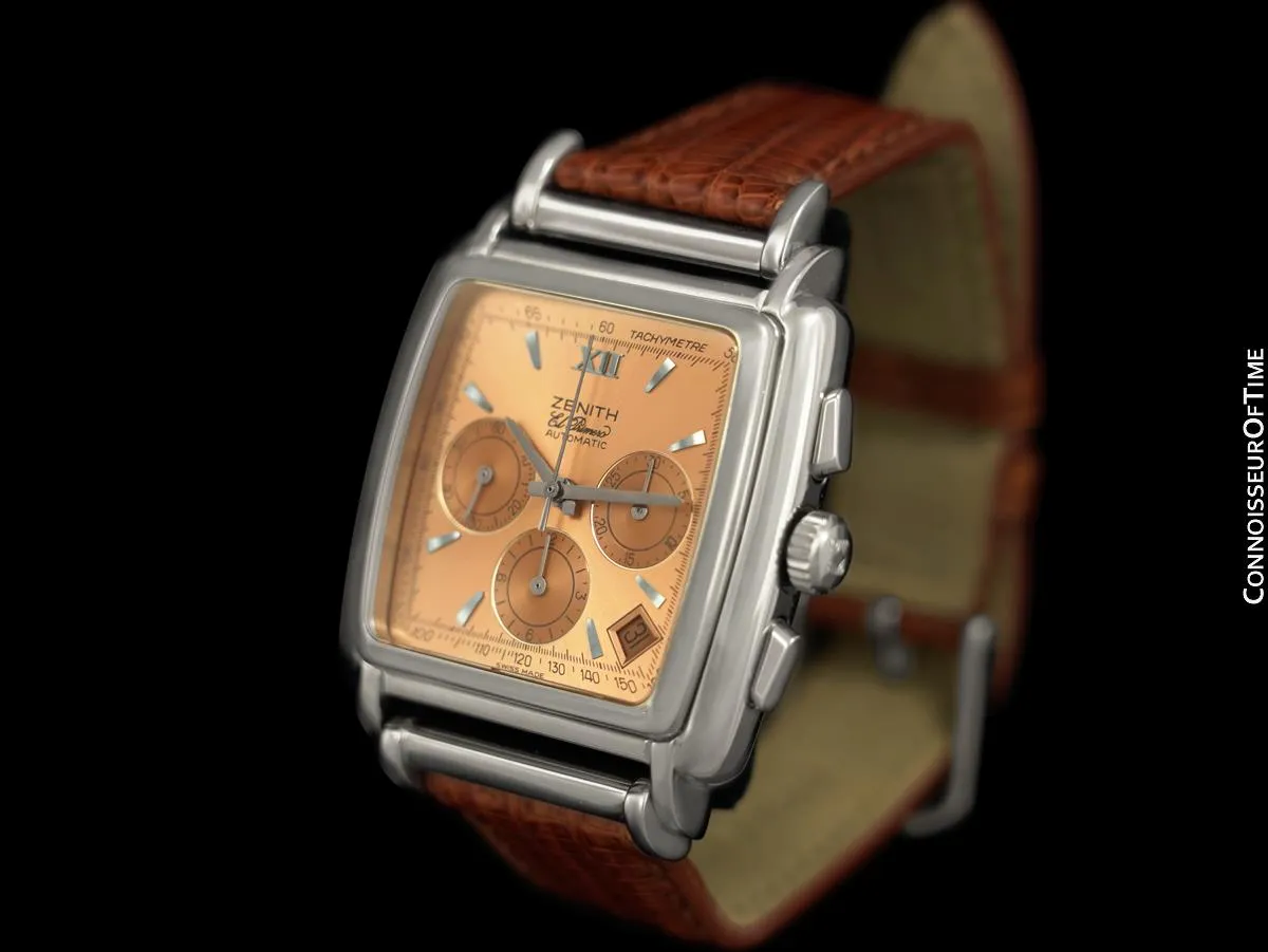 Zenith Primero Carré Class 4 Mens Automatic Chronograph 01-420-400 Watch - Stainless Steel